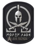 Nášivka Patchzone Molon Labe Spartan, černá