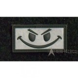 Nášivka Patchzone EVIL SMILEY stříbrná