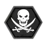 Nášivka gumová JTG No Fear Pirate Rubber Patch