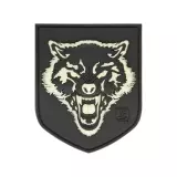 Nášivka JTG Wolf Shield Rubber Patch, Glow