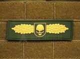 Nášivka Patchzone SOF Skull badge, GOLD