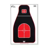 Terč pro obrannou střelbu Pro-Shot 12 x 18inch - Tactical Precision Target- Red/Black, 8 kusů