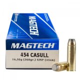 Náboj Magtech ráže .454 Casull FMJ FLAT 16,85g 260gr, 1ks