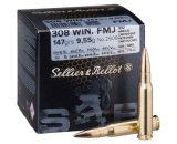 Náboj Sellier Bellot .308WIN FMJ 2908/2, 9,55g 147grs, 1ks