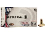 Náboj kulový Federal, Train + Protect, 9mm Luger, 115GR, VHP, 1ks