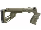 Pistolová rukojeť Mossberg 500 a UAS skládací polymerový buttstock Fab Defense UAS-500 olivová