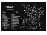 Podložka pro čištění střelných zbraní Browning Hi-Power, černá