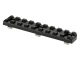 Clawgear Rail lišta na M-LOK, 9 slotů, černá