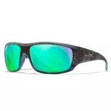 Střelecké sluneční brýle WileyX Omega Captivate Polarized - Green Mirror - Amber/Kryptek Neptune