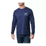 Triko s dlouhým rukávem 5.11 Quiet Warrior Long Sleeve Tee, Pacific Navy