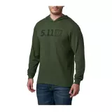 Triko s dlouhým rukávem a kapucí 5.11 Hooded Long Sleeve Tee, Kombu Green