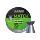 Diabolky JSB Green MATCH Light Weight, 500 ks