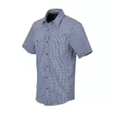 Košile Helikon Covert Concealed Carry Short Sleeve Shirt, Royal Blue Checkered