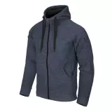 Pánská mikina Helikon Covert Tactical Hoodie (FullZip)®, Blue Melange