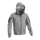 Mikina s kapucí Defcon 5 Sweater Jacket, Grey Melange