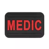 Nášivka gumová JTG Medic Rubber Patch, Blackmedic