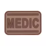 Nášivka gumová JTG Medic Rubber Patch, Desert