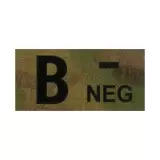 Nášivka Clawgear krevní skupina B-Neg IR Patch, Multicam