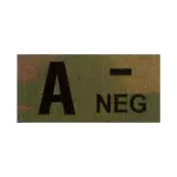 Nášivka Clawgear krevní skupina A-Neg IR Patch, Multicam