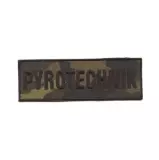 Nášivka PYROTECHNIK malá camo 12x4cm, suchý zip