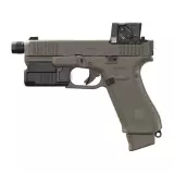 Pistole Glock 45 A-CUT s kolimátorem Aimpoint COA a svítilnou GTL II HUNTER Edition, 9 mm Luger