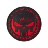 Nášivka gumová JTG Infidel Punisher Rubber Patch, Blackmedic