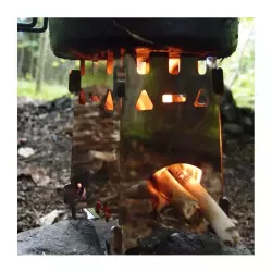 Turistický vařič DŘÍVKÁČ JuBö 4Heat Stove v.2