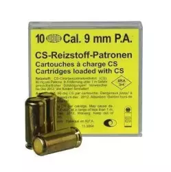 Plynové náboje Paralyzující CS, cal. 9mm revolver