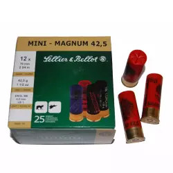 Brokové náboje Sellier&Bellot 12/70 Mini magnum 42,5